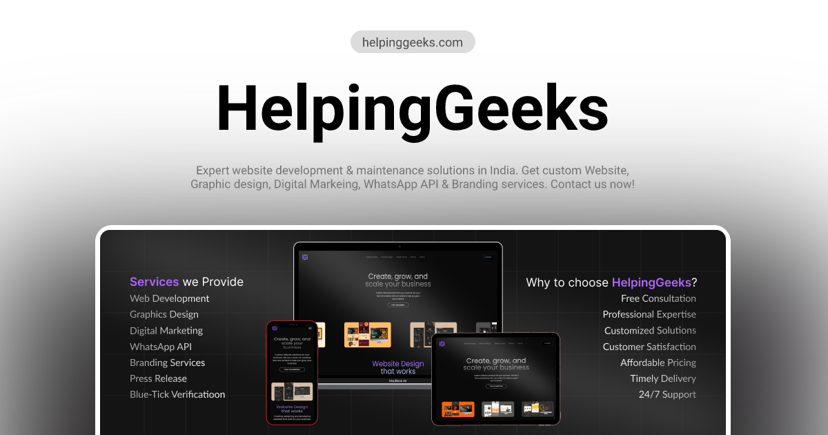 HelpingGeeks Banner